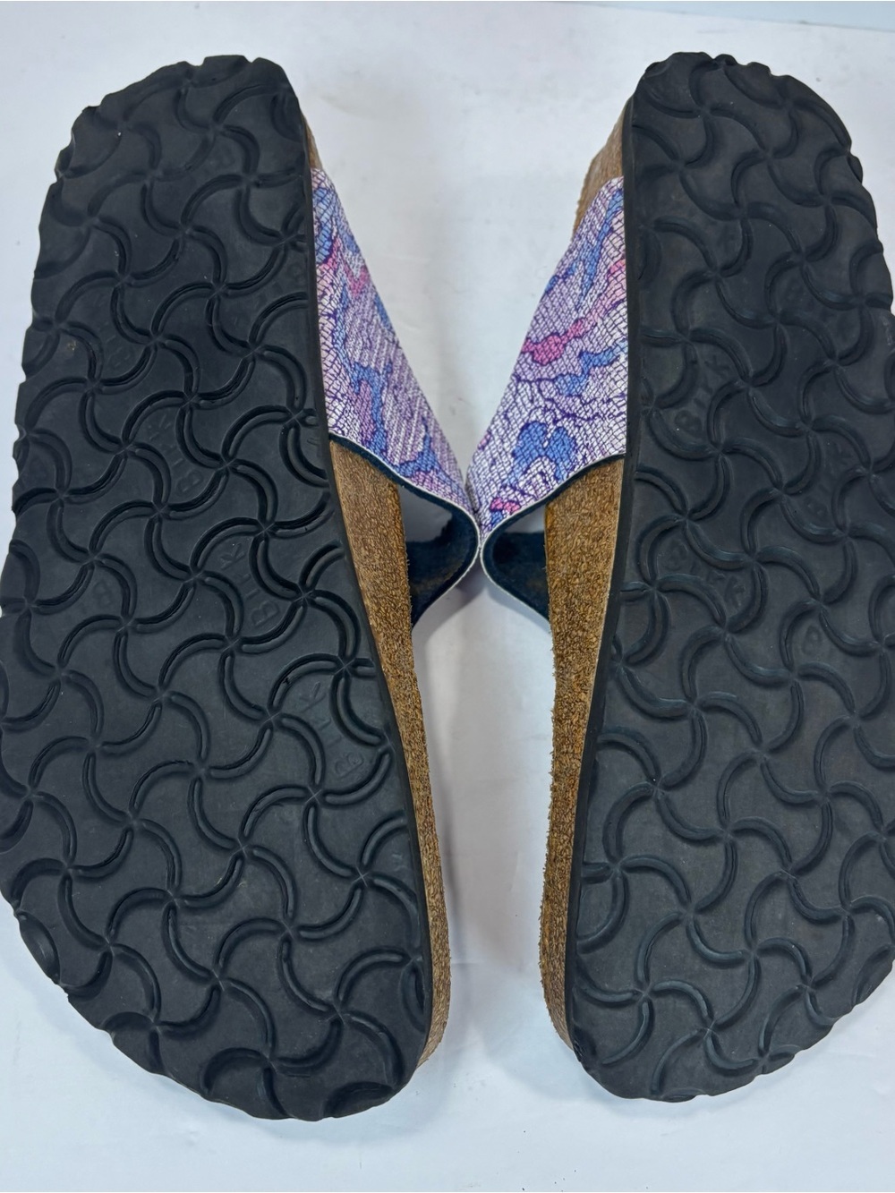 Birkenstock Papillio Gizeh Women's Size 5 Sandals Pink Purple Mosaic Boho Thong - Picture 8 of 8